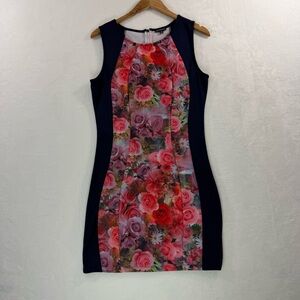 Shinestar Bodycon Fitted Floral Mini Dress Junior's XL